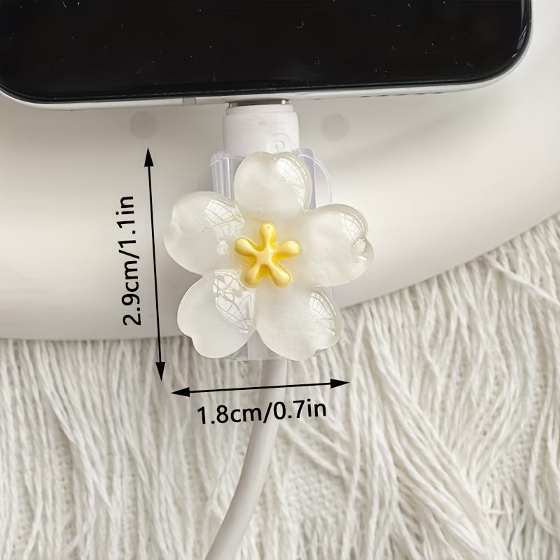 2pcs Sakura Phone Charging Cable Protector, Data Cable Protection Set (Excluding Battery), Perfect Gift for Birthdays, Weddings, Valentine'S Day, Back to School Season, Father'S Day And Halloween – Cute Little Gift for Loved Ones