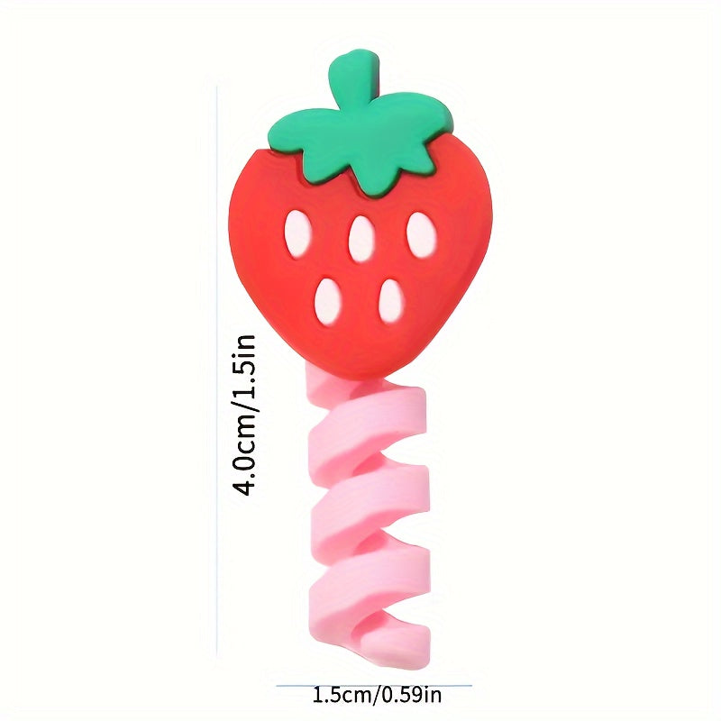 10pcs Cute Cartoon Phone Data Cable Protectors • Cable Winders • Extend The Lifespan of Data Cables • Adorable Cartoon Cases Suitable for Various Data Cables